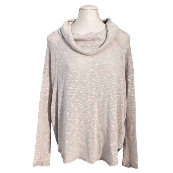 Dkny Sweaters - DKNY Jeans Cowl Neck Tunic Sweater Beige Large